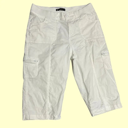 🤍 Lee® Women’s Relaxed Fit Capri Cargo Pants – White