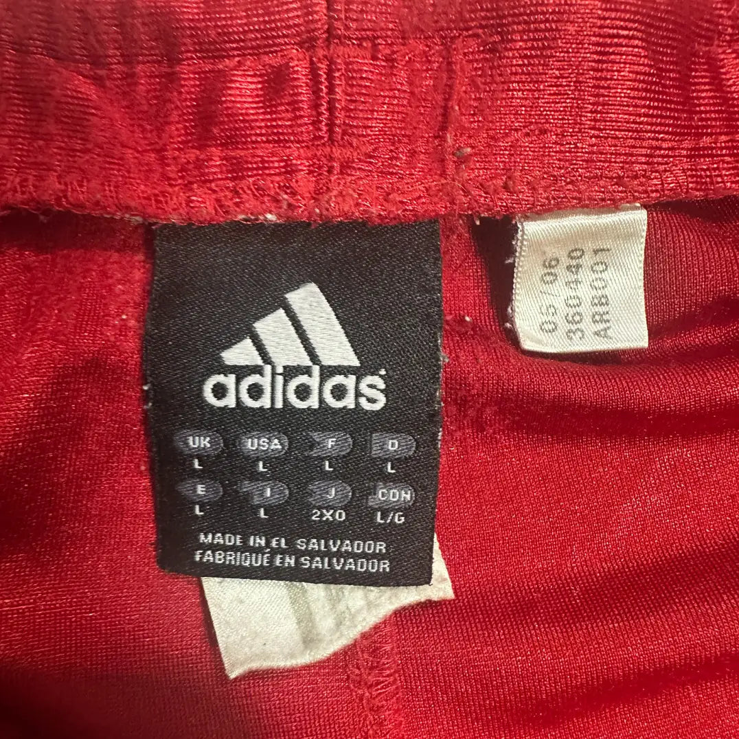 🔴 Adidas Red 3-Stripes Basketball/Training Shorts – Men’s Large