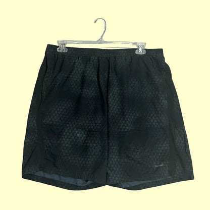 🖤 Printed Black Performance Sports Shorts