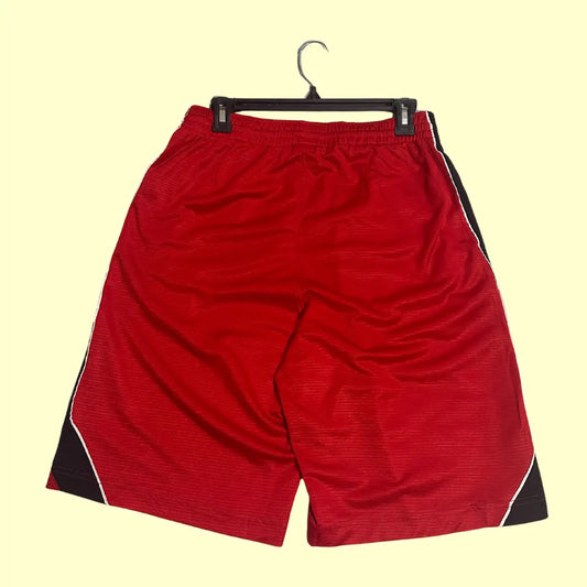 🔴 Nike Red & Black Dri-Fit Style Basketball Shorts