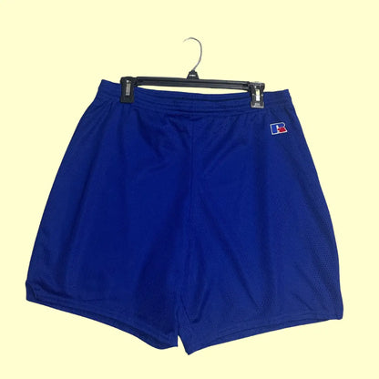 🔵 Russell Athletic Blue Mesh Sports Shorts