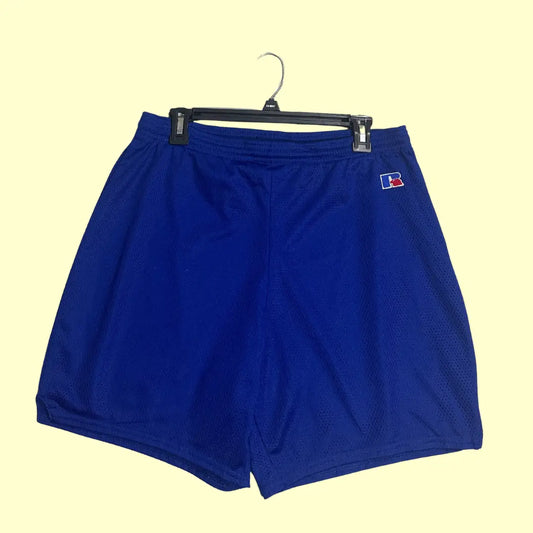 🔵 Russell Athletic Blue Mesh Sports Shorts