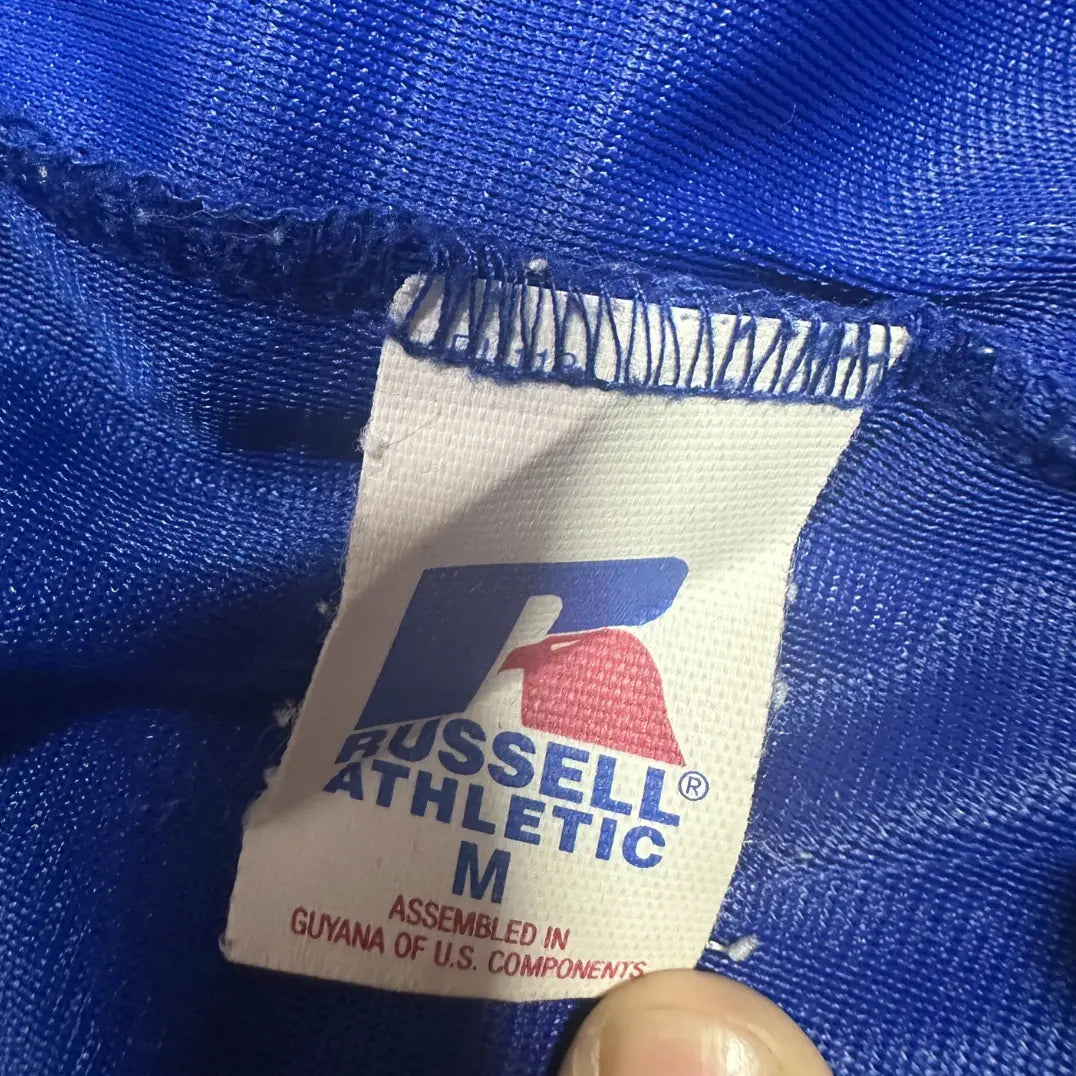 🔵 Russell Athletic Blue Mesh Sports Shorts