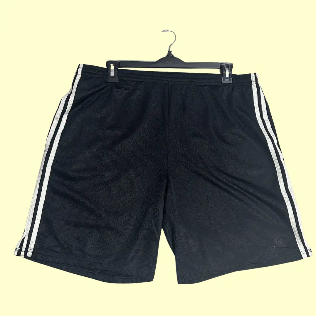 ⚫ Adidas Black 3-Stripes Mesh Shorts