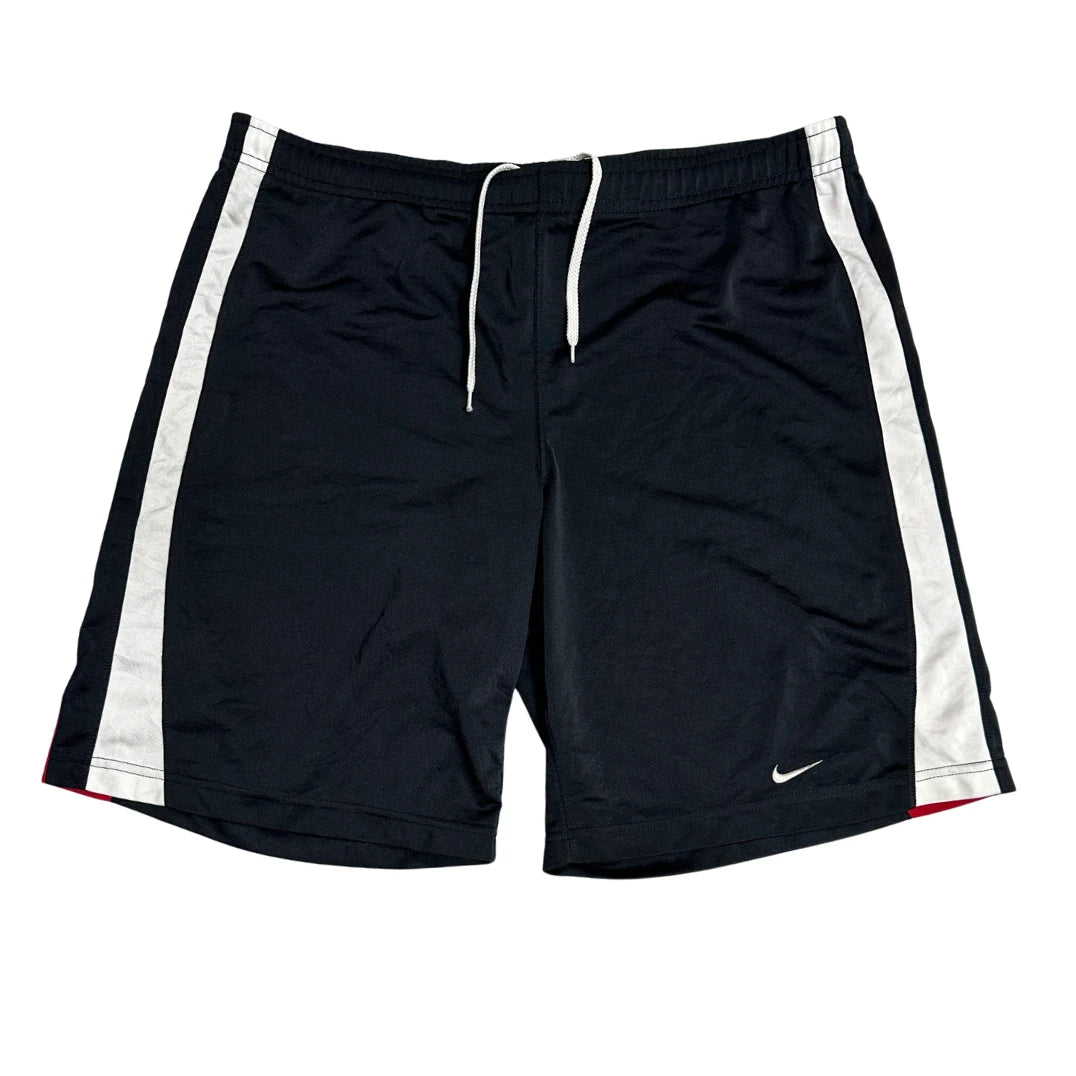 Nike Black Athletic Shorts with White Side Panels 🖤