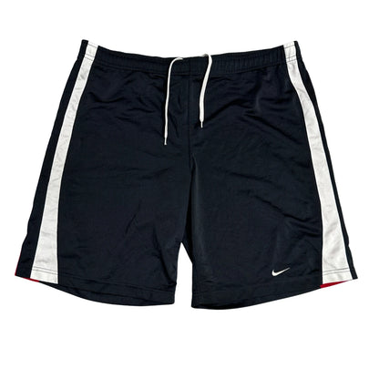 Nike Black Athletic Shorts with White Side Panels 🖤