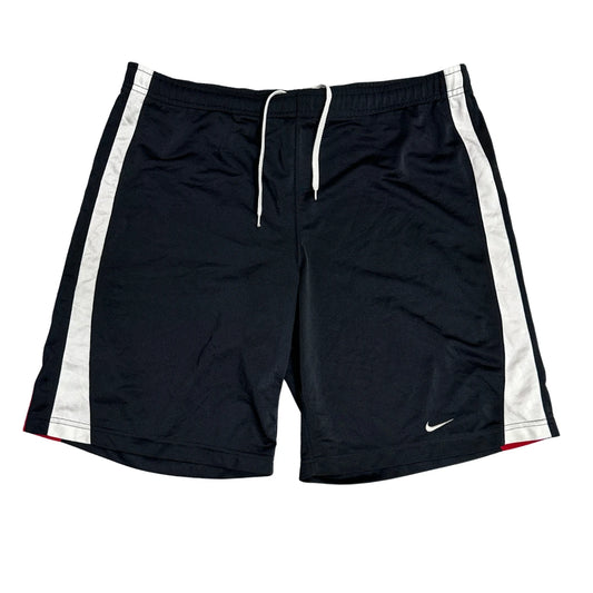 Nike Black Athletic Shorts with White Side Panels 🖤