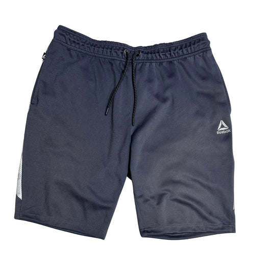 Reebok® Navy Mesh Panel Sports Shorts 🔷
