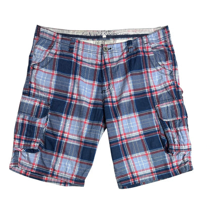 Navy Goods® Classic Plaid Cargo Shorts 🔵