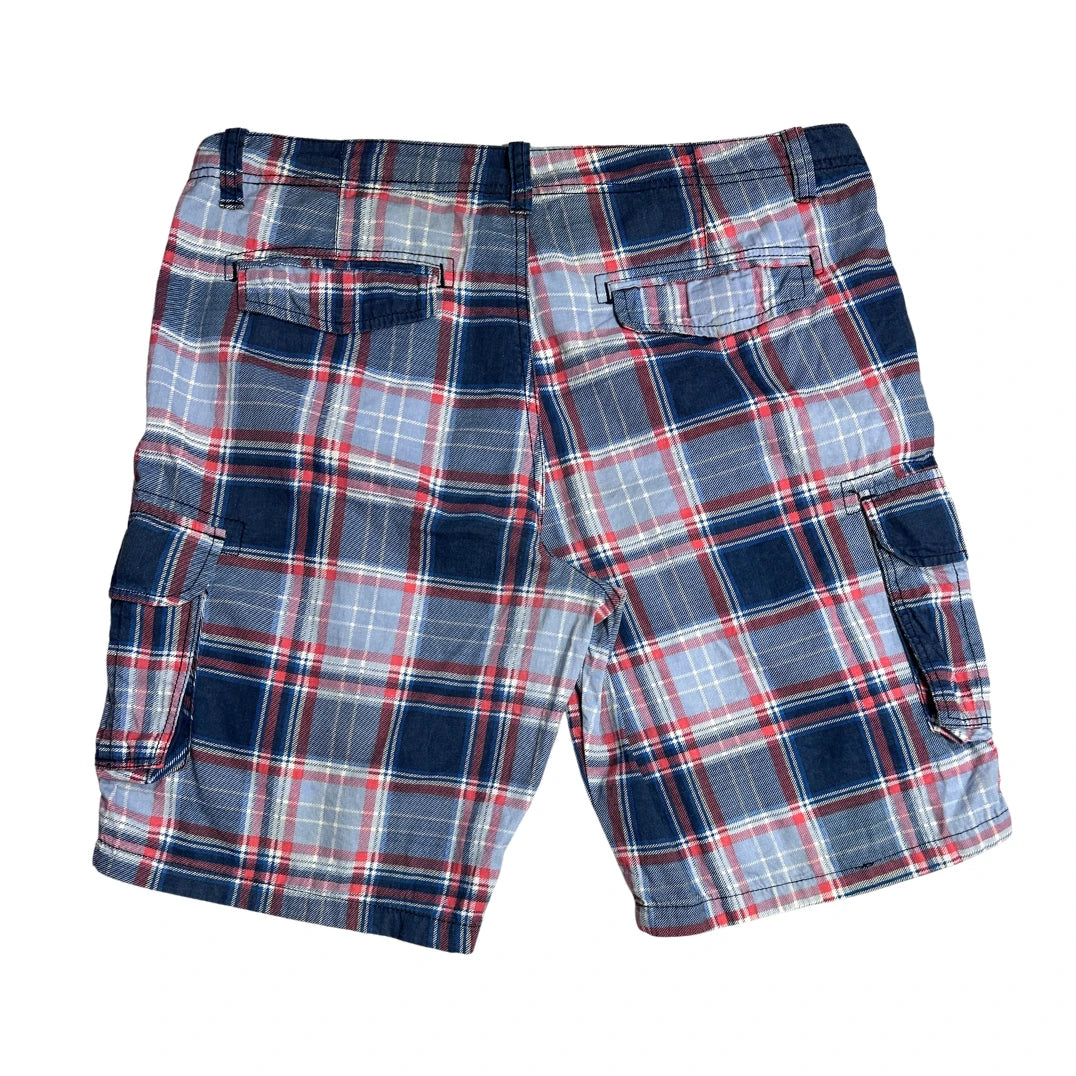 Navy Goods® Classic Plaid Cargo Shorts 🔵