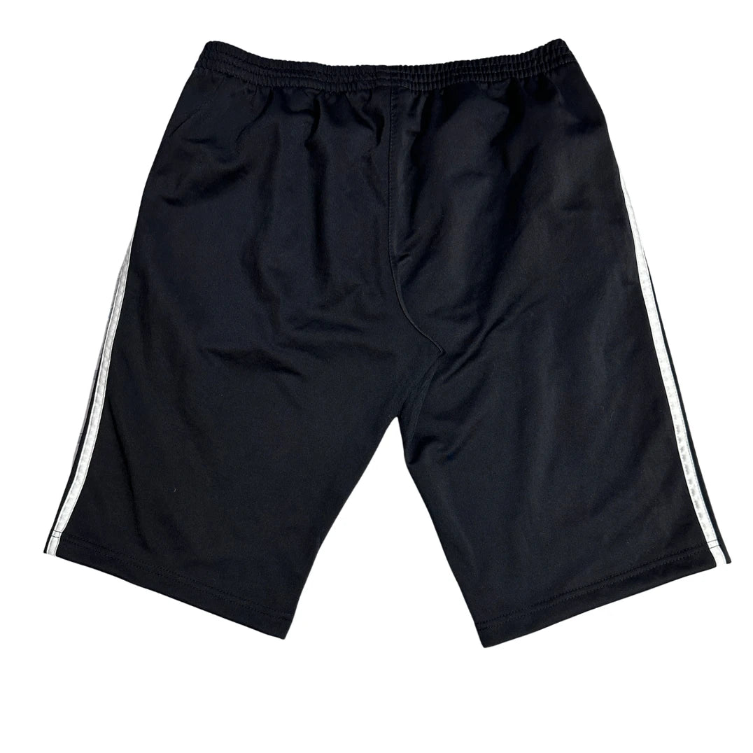 Adidas® Black 3-Stripes Sports Shorts (White Stripes)