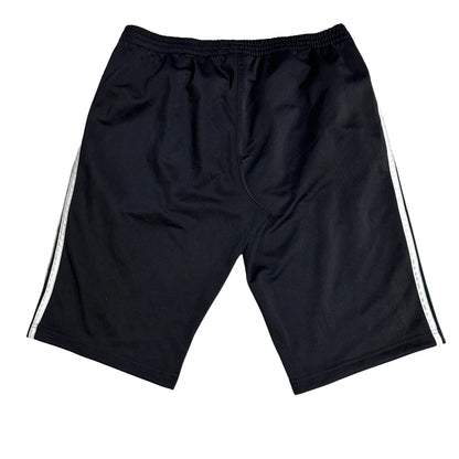 Adidas® Black 3-Stripes Sports Shorts (White Stripes)