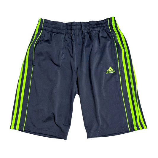⚡ Adidas®  Navy Shorts with Neon Green Stripes