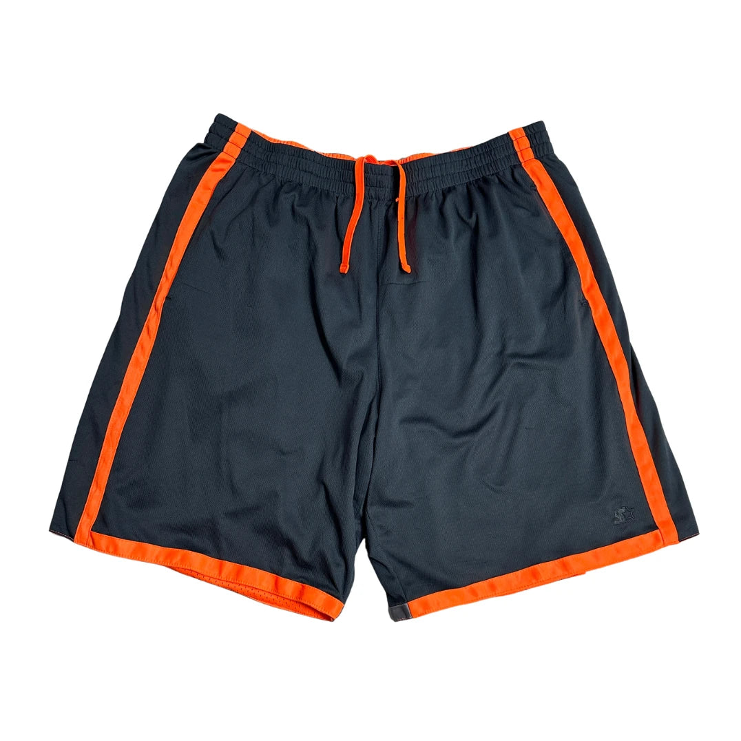 Starter® Grey Sports Shorts with Reflective Side Stripes(XXL)
