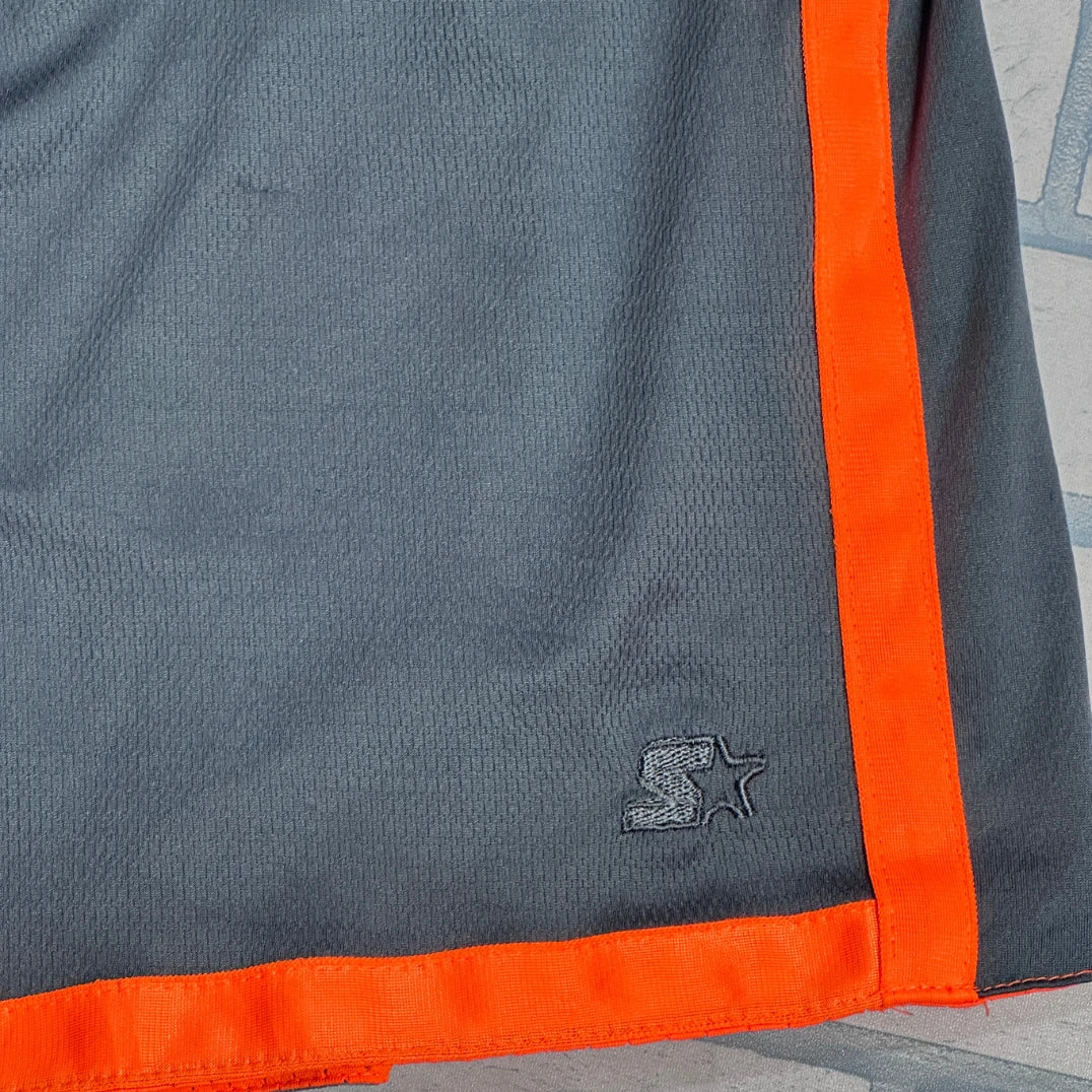 Starter® Grey Sports Shorts with Reflective Side Stripes(XXL)