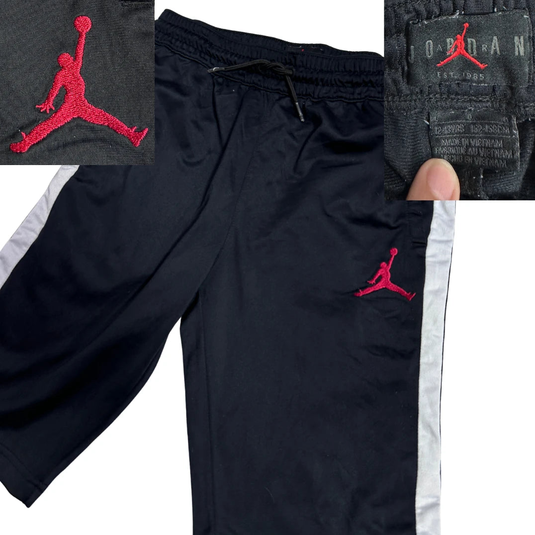 Jordan® Black Athletic Shorts with Side Stripes 🔥(S)