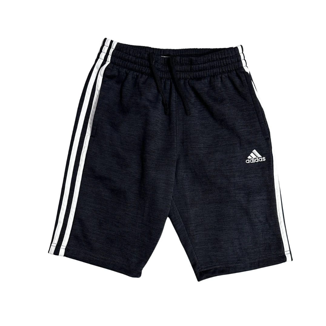 Adidas®  Black 3-Stripe Regular Fit Sports Shorts ⚽(S)