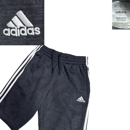 Adidas®  Black 3-Stripe Regular Fit Sports Shorts ⚽(S)