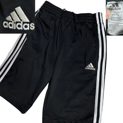 Adidas® Black Performance 3-Stripe Athletic Shorts ⚡(S)