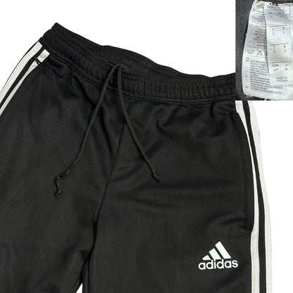 Adidas® Black Triple Stripe Athletic Shorts(M)