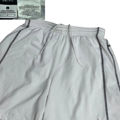 Nike® White Dri-FIT Athletic Shorts(S)