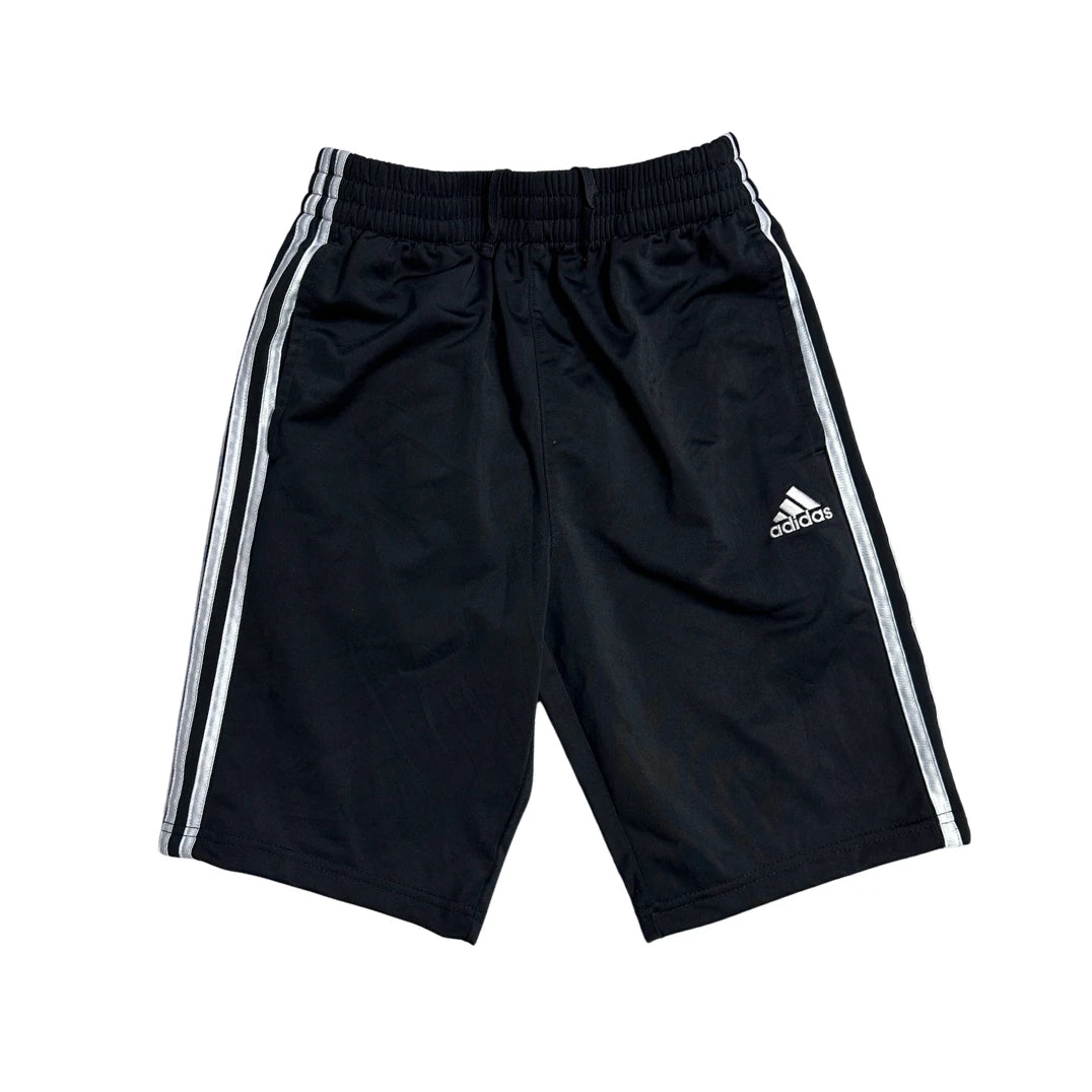 Adidas® Black Stripe Athletic Shorts (S)