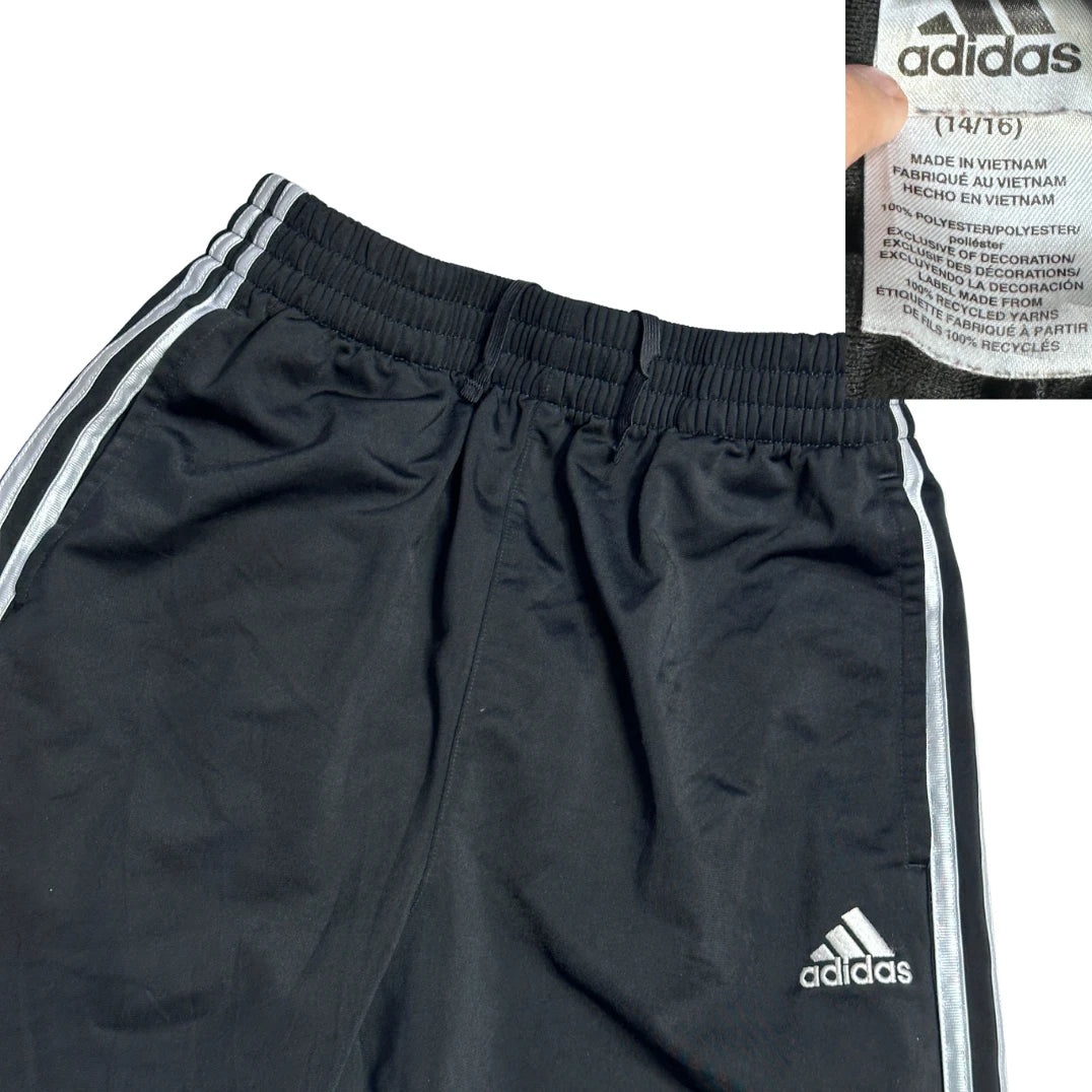 Adidas® Black Stripe Athletic Shorts (S)