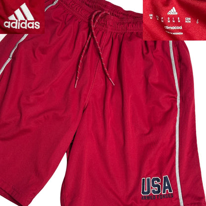 Adidas® Red USA Athletic Shorts(M)