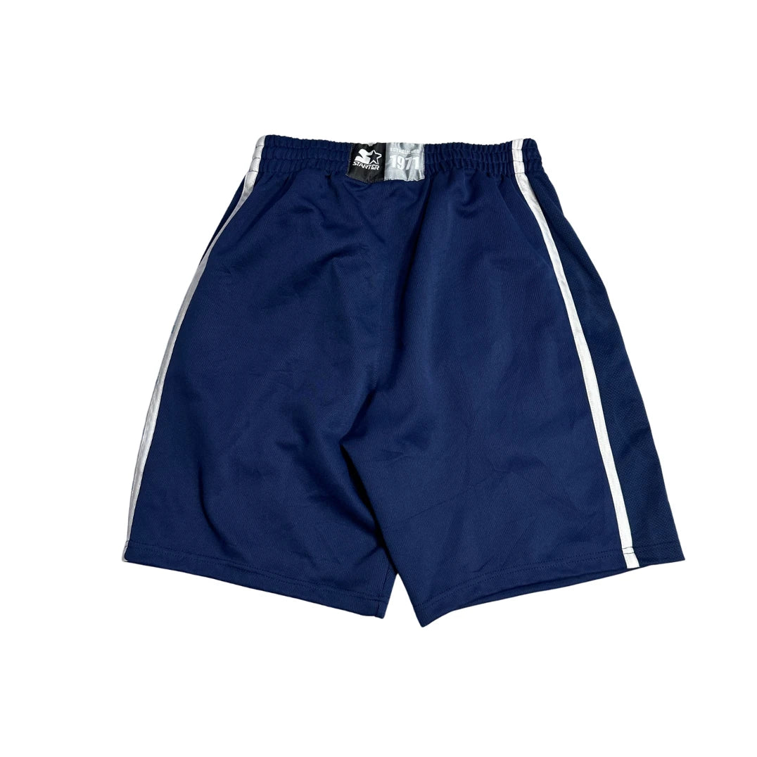 Starter® Navy Athletic Shorts(M)