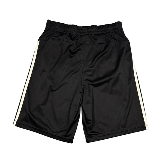 Adidas® Black White Three Stripe Athletic Shorts(M)