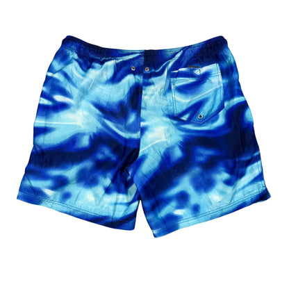 Lands' End® Blue Abstract Print Swim Shorts