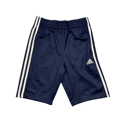 Adidas® Navy White Stripe Athletic Shorts(S)