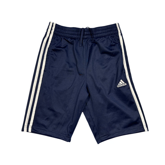 Adidas® Navy White Stripe Athletic Shorts(S)