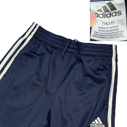 Adidas® Navy White Stripe Athletic Shorts(S)