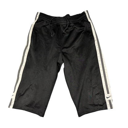 Nike® Black Side Stripe Athletic Training 3 QTR Shorts