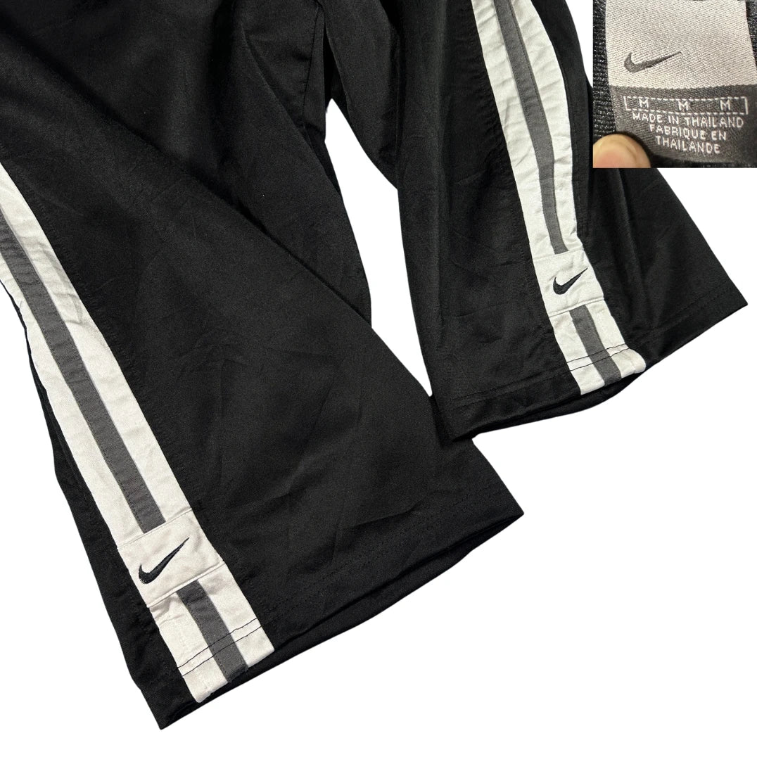 Nike® Black Side Stripe Athletic Training 3 QTR Shorts