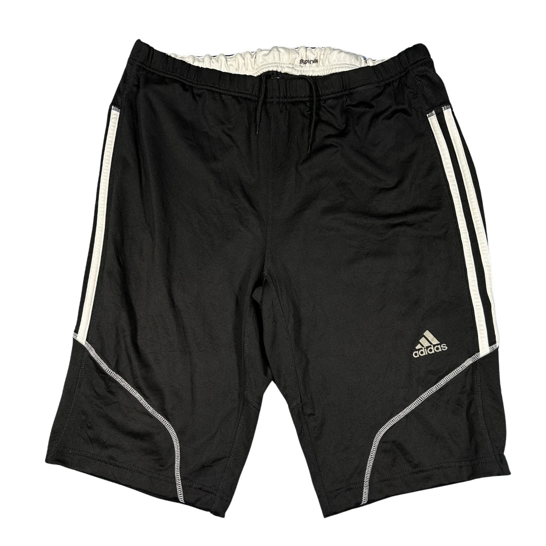 Adidas® Black Three Stripe Athletic Shorts