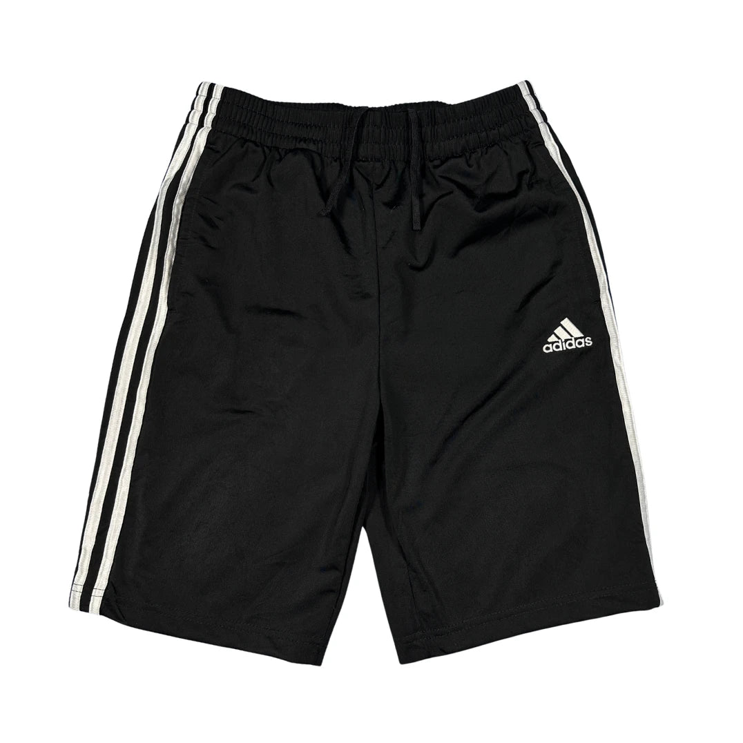 Adidas® Black Three Stripe Training Shorts(M)