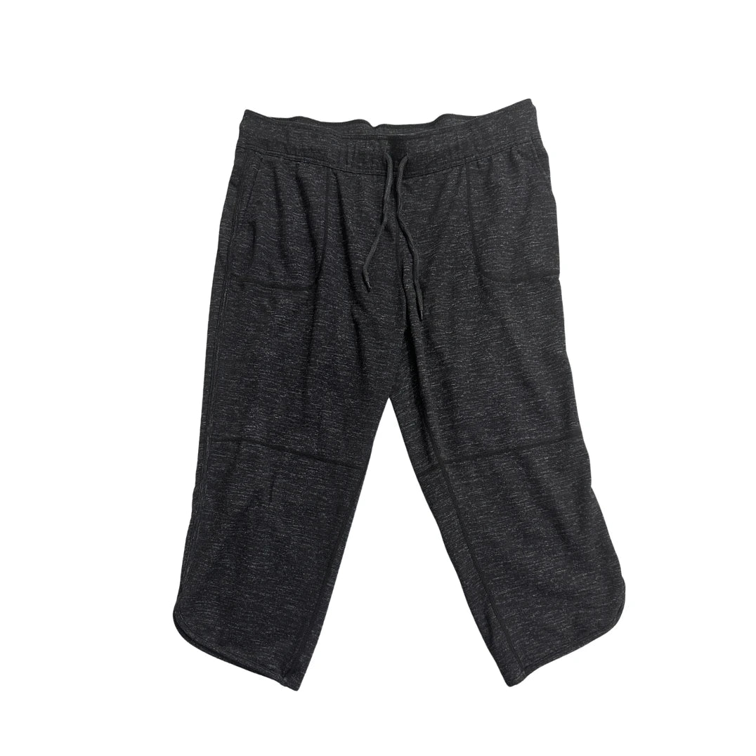 32° Heat® Charcoal Heather Athletic Performance Capri Shorts(L)