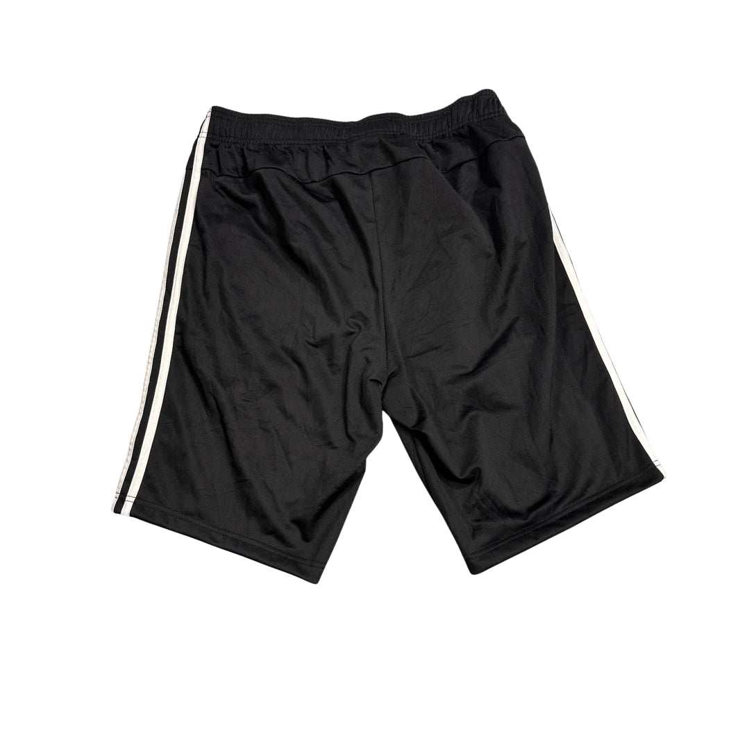 Adidas® Black Three Stripe Athletic Shorts(L)