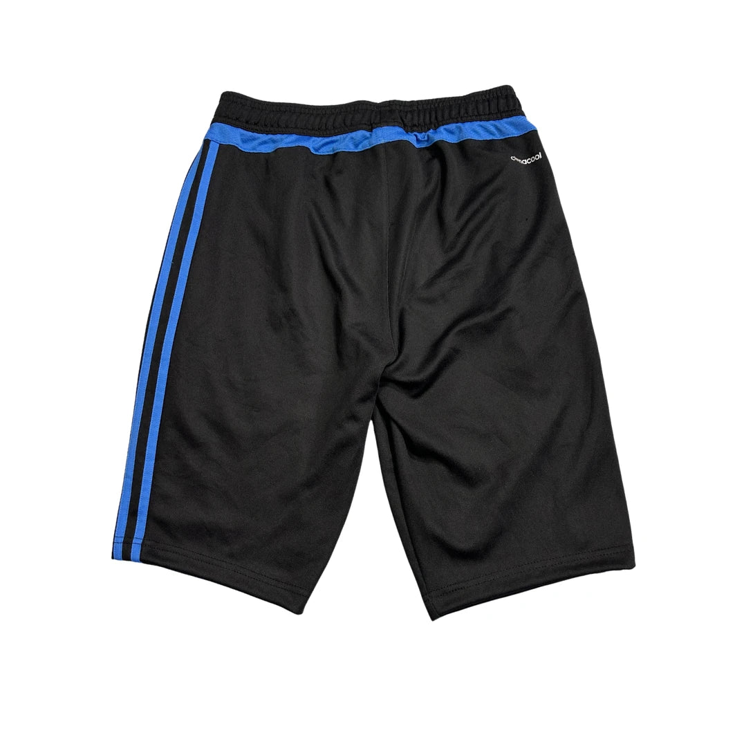 Adidas® Black Blue Climacool Athletic Shorts(S)