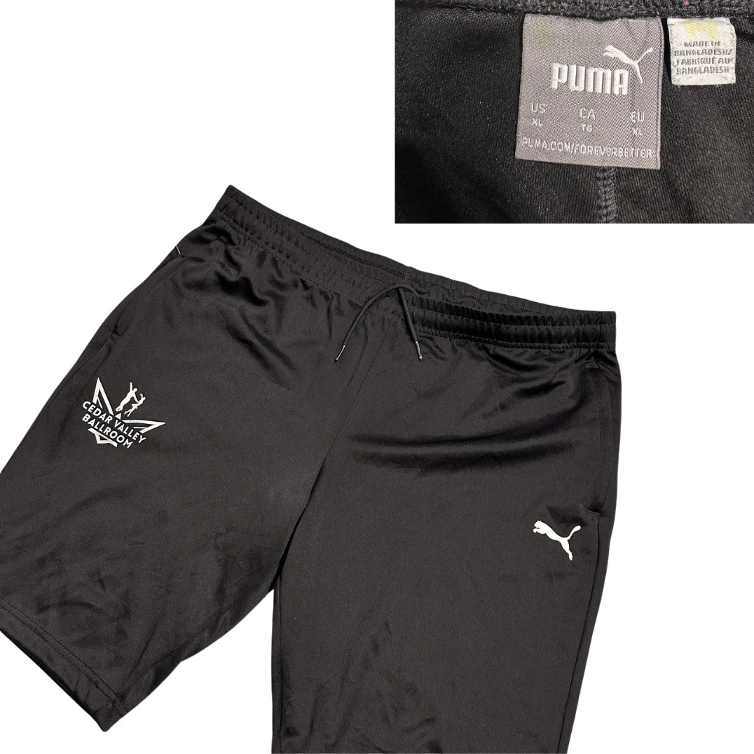Puma® Black Athletic Performance Shorts(XL)