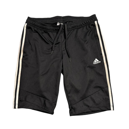 Adidas® Black Three Stripe Athletic Shorts(L)