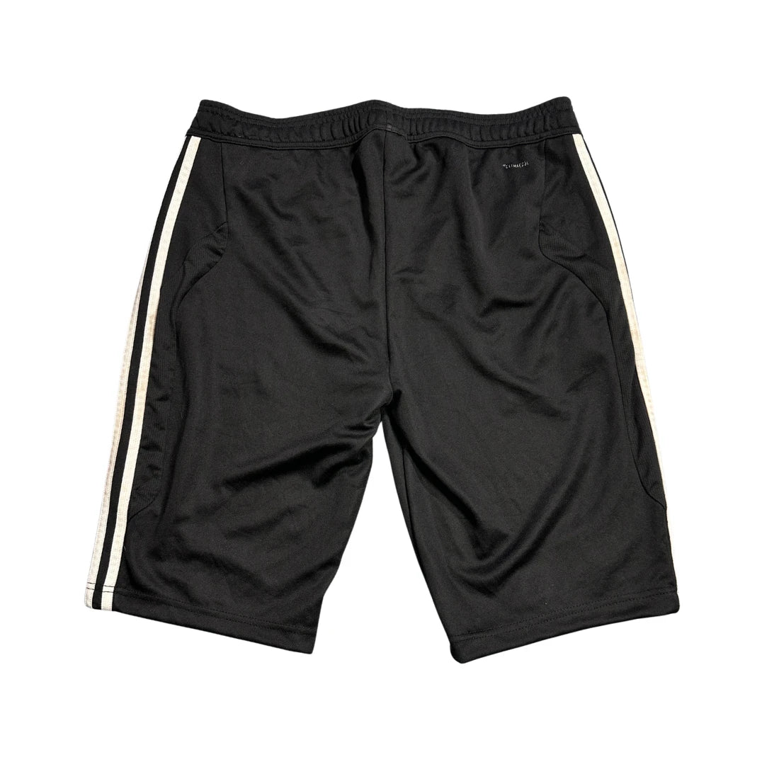Adidas® Black Three Stripe Athletic Shorts(L)