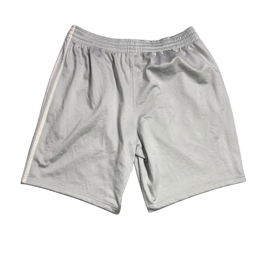Adidas® Light Grey Three Stripe Athletic Shorts(XL)