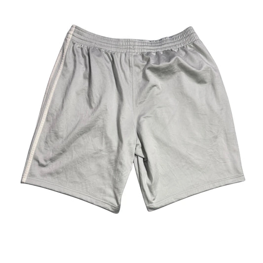 Adidas® Light Grey Three Stripe Athletic Shorts(XL)