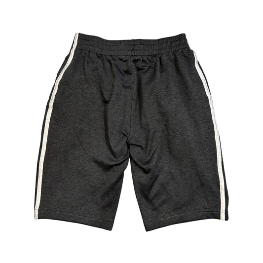 Adidas® Charcoal Three Stripe Athletic Shorts(S)