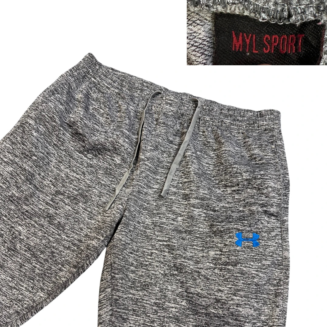 MYL Sport® Heather Grey Athletic Shorts(L)
