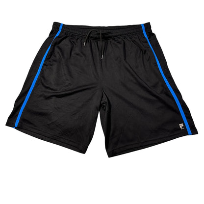 Fila® Sport Black Blue Piping Shorts(XL)