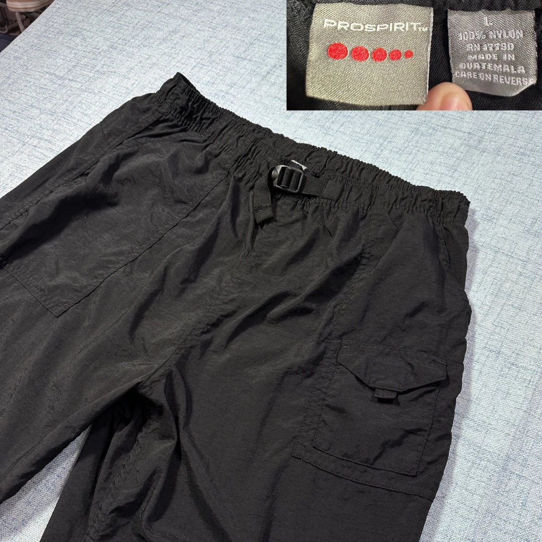 ProSpirit® Black Cargo Shorts(L)